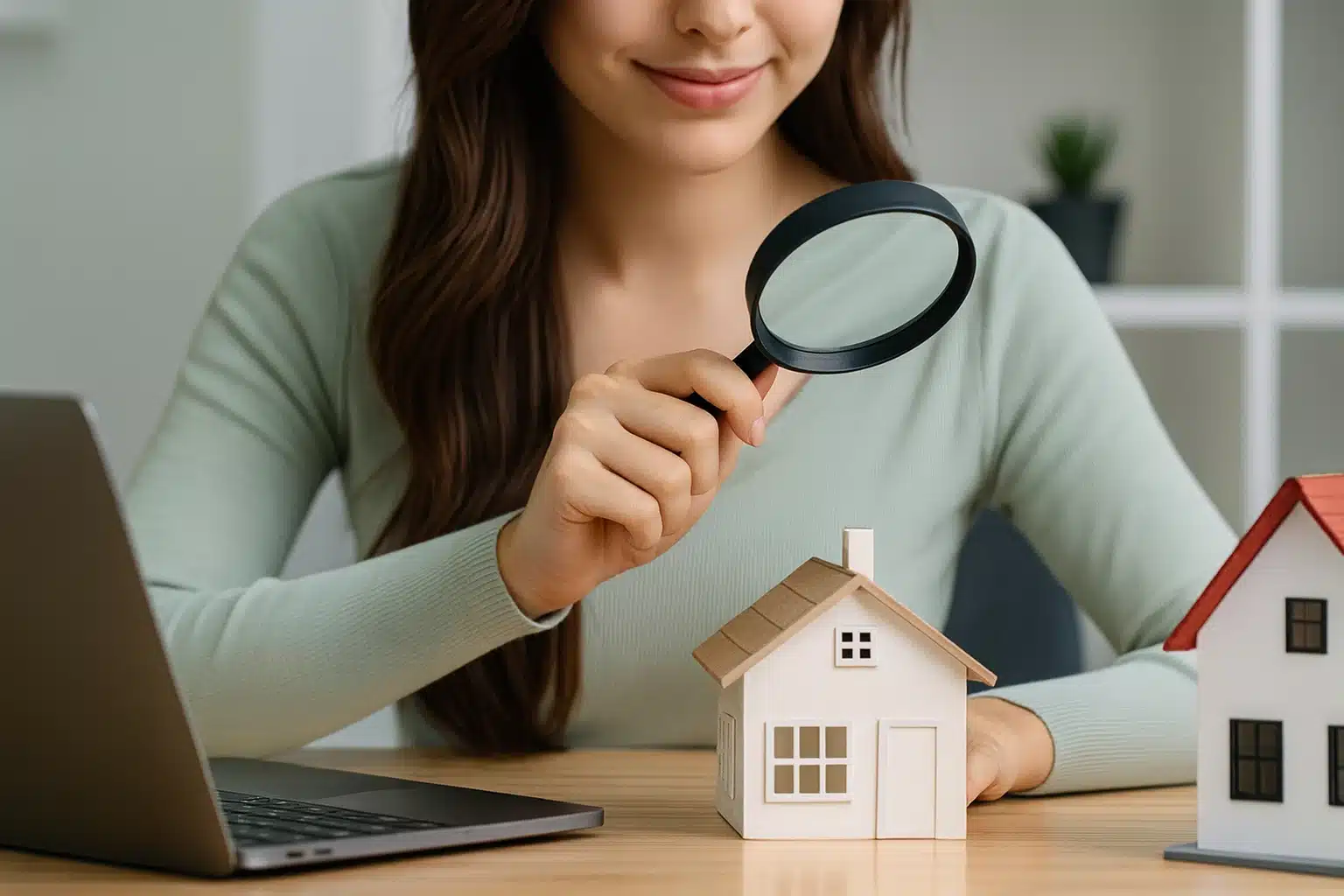Image d'illustration d'une femme cherchant à réaliser une estimation de sa maison