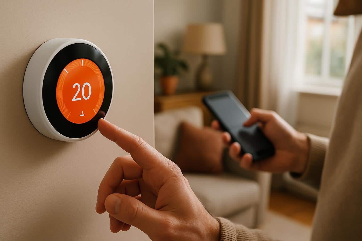 Schéma de fonctionnement d un thermostat connecté pour contrôle température et confort énergétique